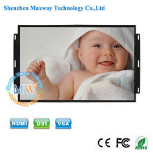 16:9 resolution 1600X900 open frame 17.3 inch LCD monitor with menu buttons